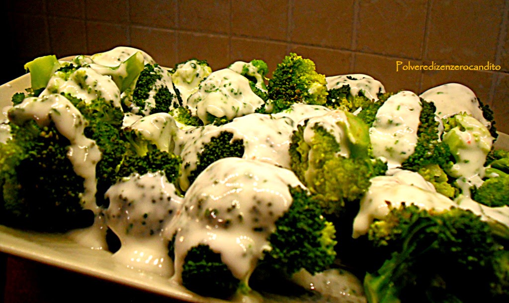 broccoletti allo yogurt