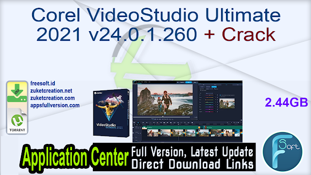 Corel VideoStudio Ultimate 2021 v24.0.1.260 + Crack