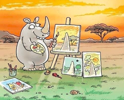 Subjetivismo de un rinoceronte.