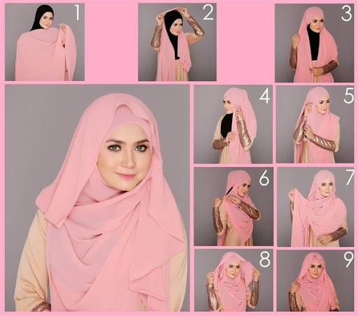 tutorial hijab segi empat untuk pesta terbaru tutorial hijab segi empat untuk pesta terbaru