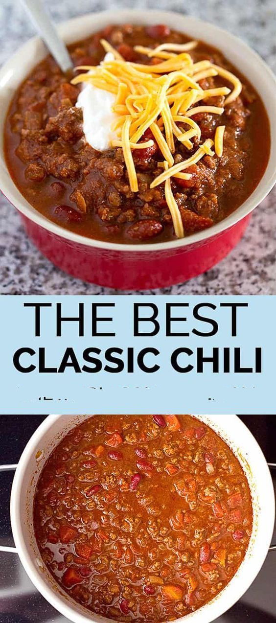 The Best Classic Chili Best Recipes