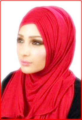 67+ Model Jilbab Warna Merah