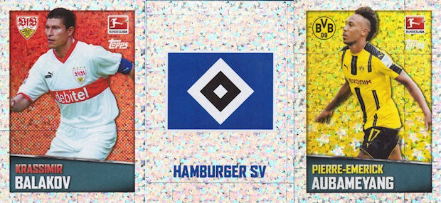 Pierre-Emerick Aubameyang Sticker 107 TOPPS Bundesliga 2016/2017 
