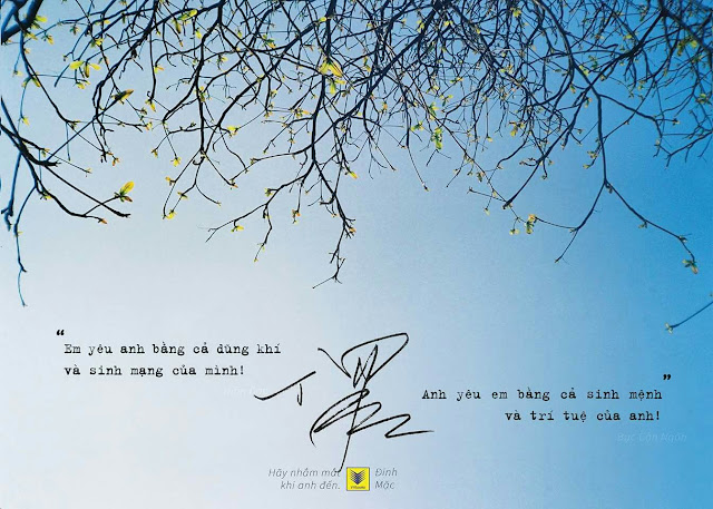 Câu Nói, Quotes & Trích Dẫn Hãy Nhắm Mắt Khi Anh Đến - Đinh Mặc