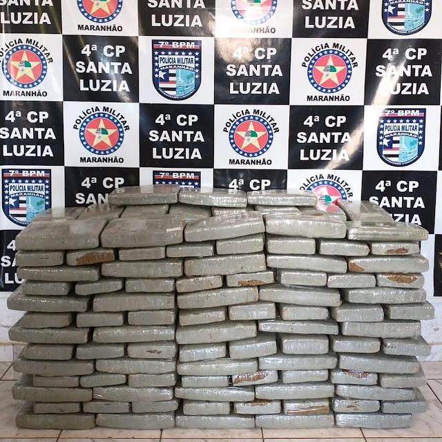 Em Santa Luzia, polícia apreende 170kg de drogas