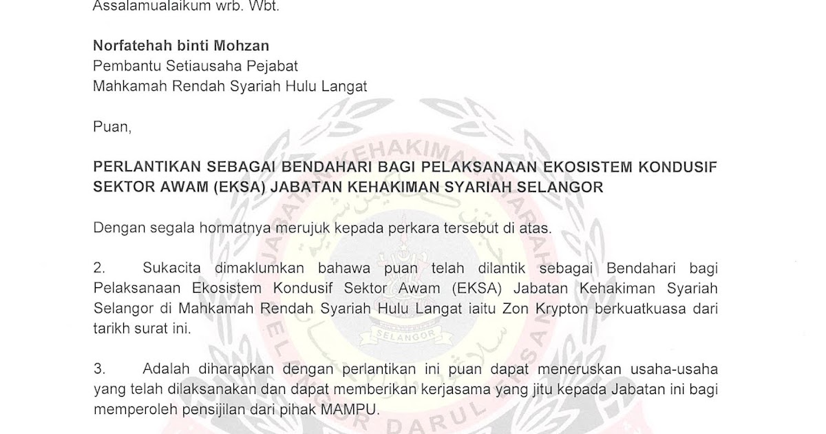 Slogan Surat Rasmi Kerajaan 2018