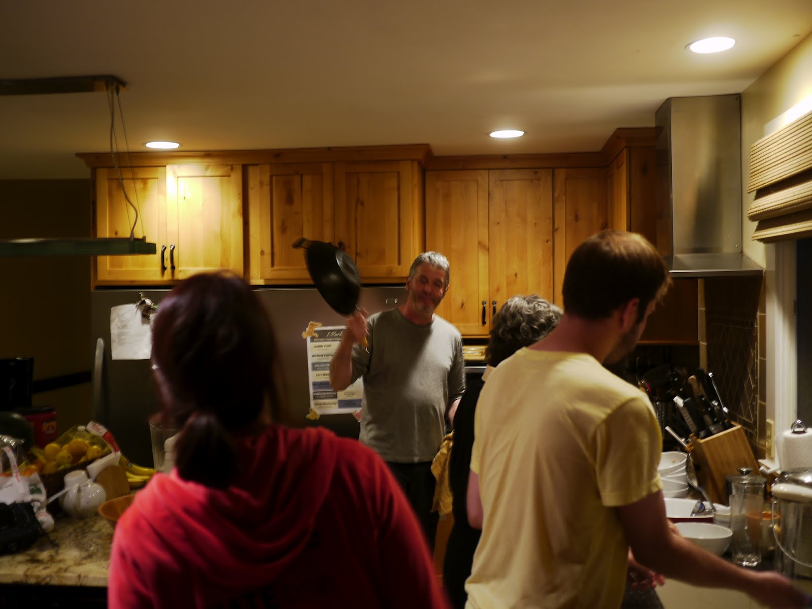 Residents in the kitchen