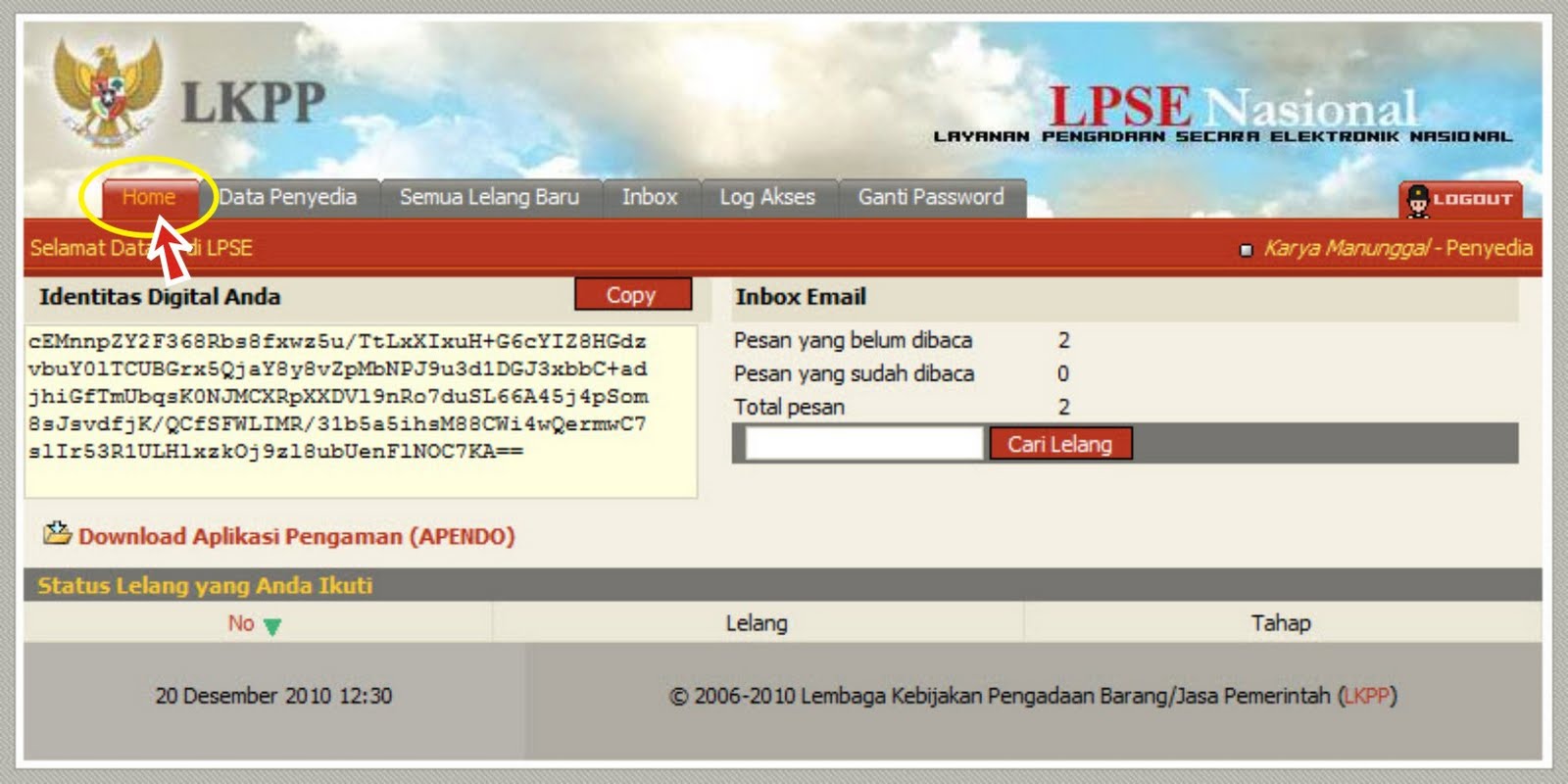 CARA UPLOAD,ENKRIPSI, DAFTAR DI LPSE SELURUH INDONESIA