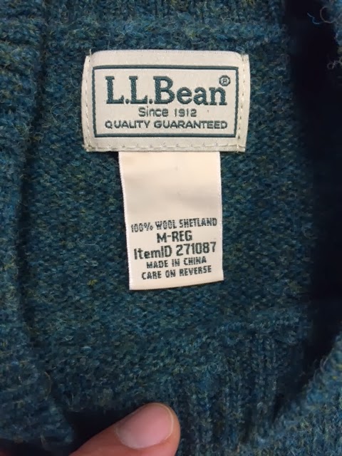 Inner City Style: My new L.L.Bean Shetland Sweater.