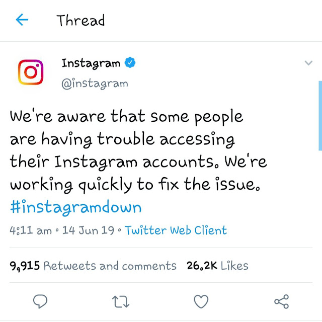 Instagram down