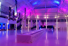 The Palazzo del Ghiaccio now stages events such as banquets in a uniquely striking setting 