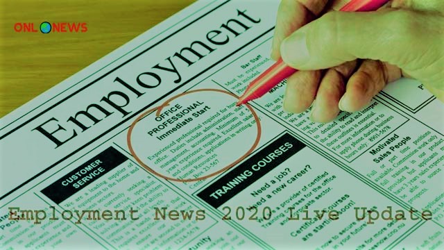 Employment News 2020 Live Update | Recruitment in Many States | Know Where You Can Apply Employment News 2020 Live Update | Recruitment in Many States | Know Where You Can Apply