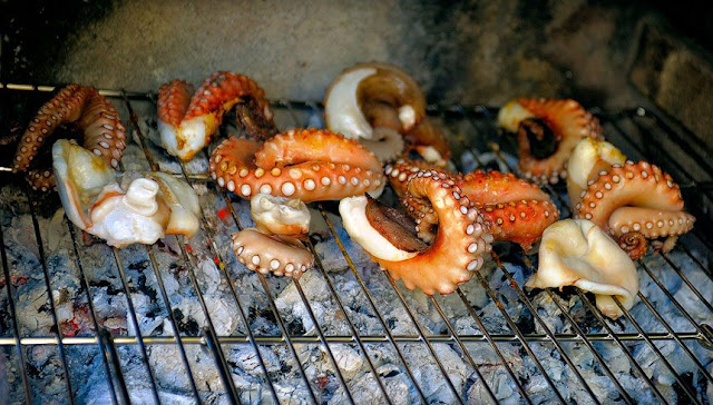 Grilled calamari
