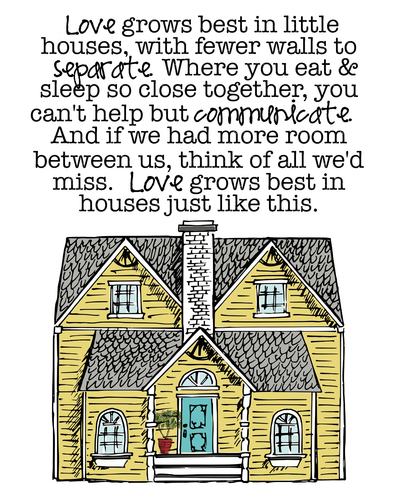 Little Houses Printables at my3monsters,com