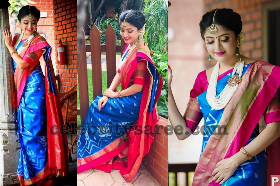 ikkat saree images