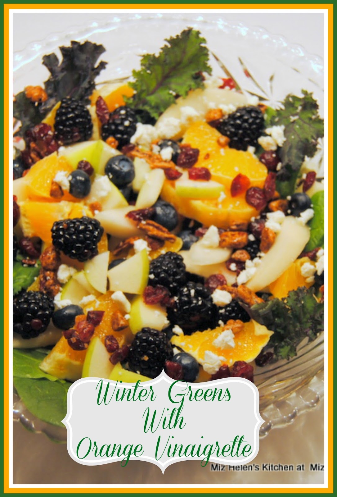 Winter Greens Salad With Orange Vinaigrette