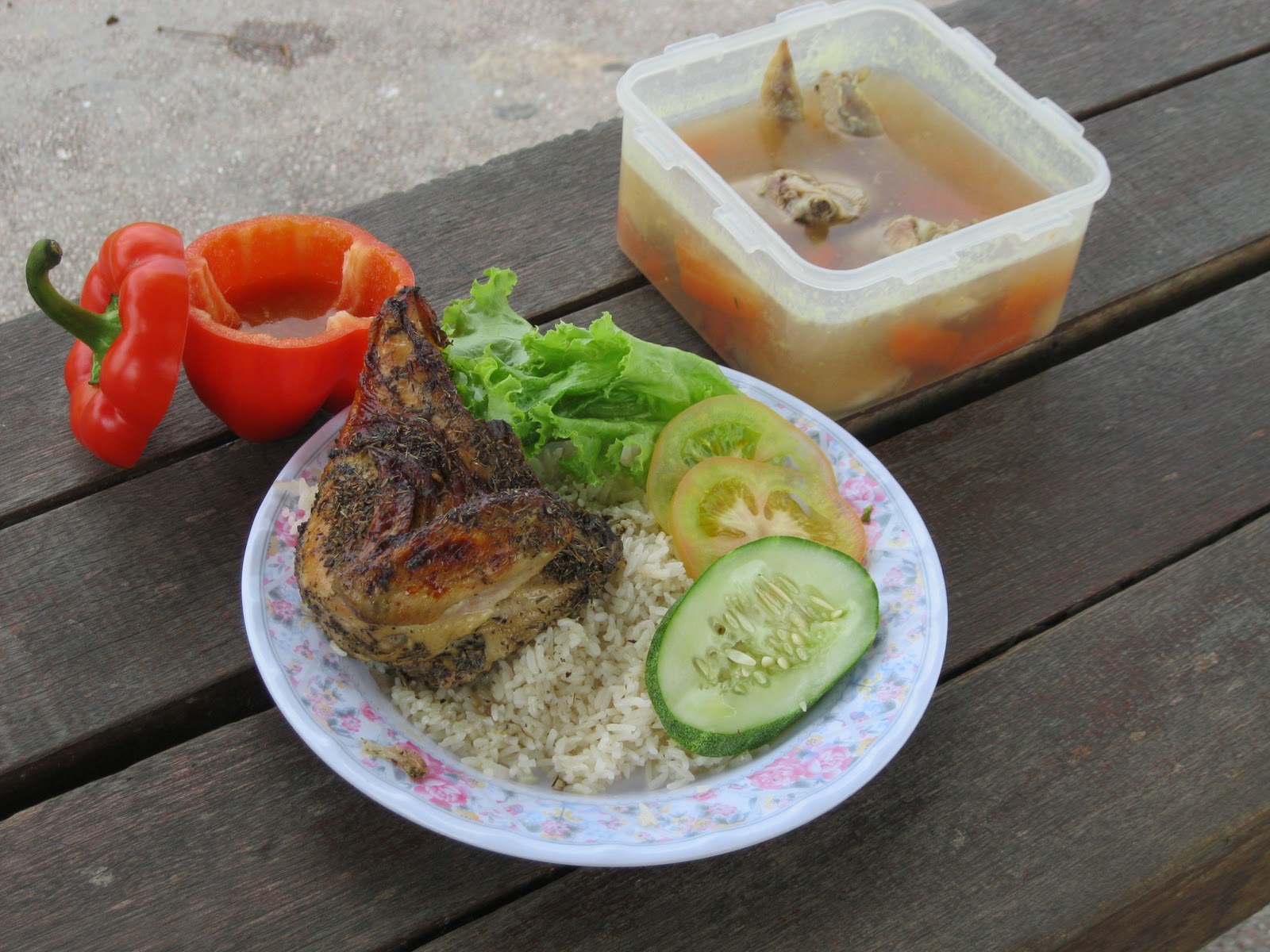 Nice to see, nice to eat: Simple Chicken Roasted with Nasi 