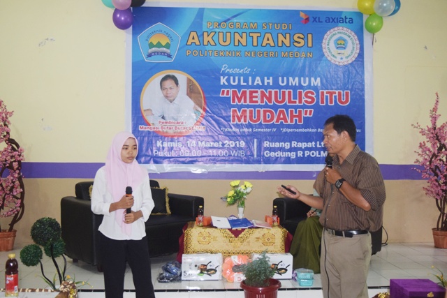 Prodi Akuntansi D3 Polmed Gelar Kuliah Umum Menulis Itu Mudah
