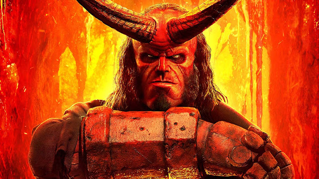 Hellboy movie flaming demon