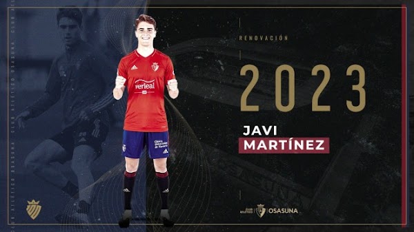 Oficial: Osasuna, renueva Javi Martínez hasta 2023