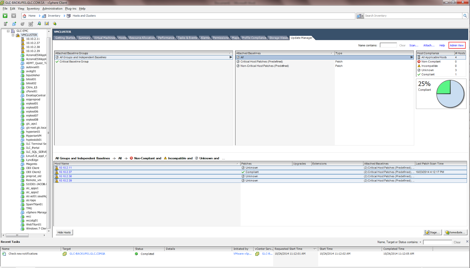 DBA to Cloud How to install patches or updates for your VMware ESX