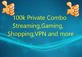 100k Private Combo l Streaming,Gaming,Shopping,VPN and more