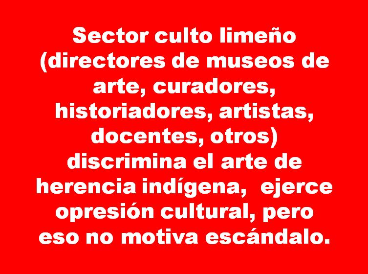 CONTROVERSIARTE El racismo cultural en el mundo del arte