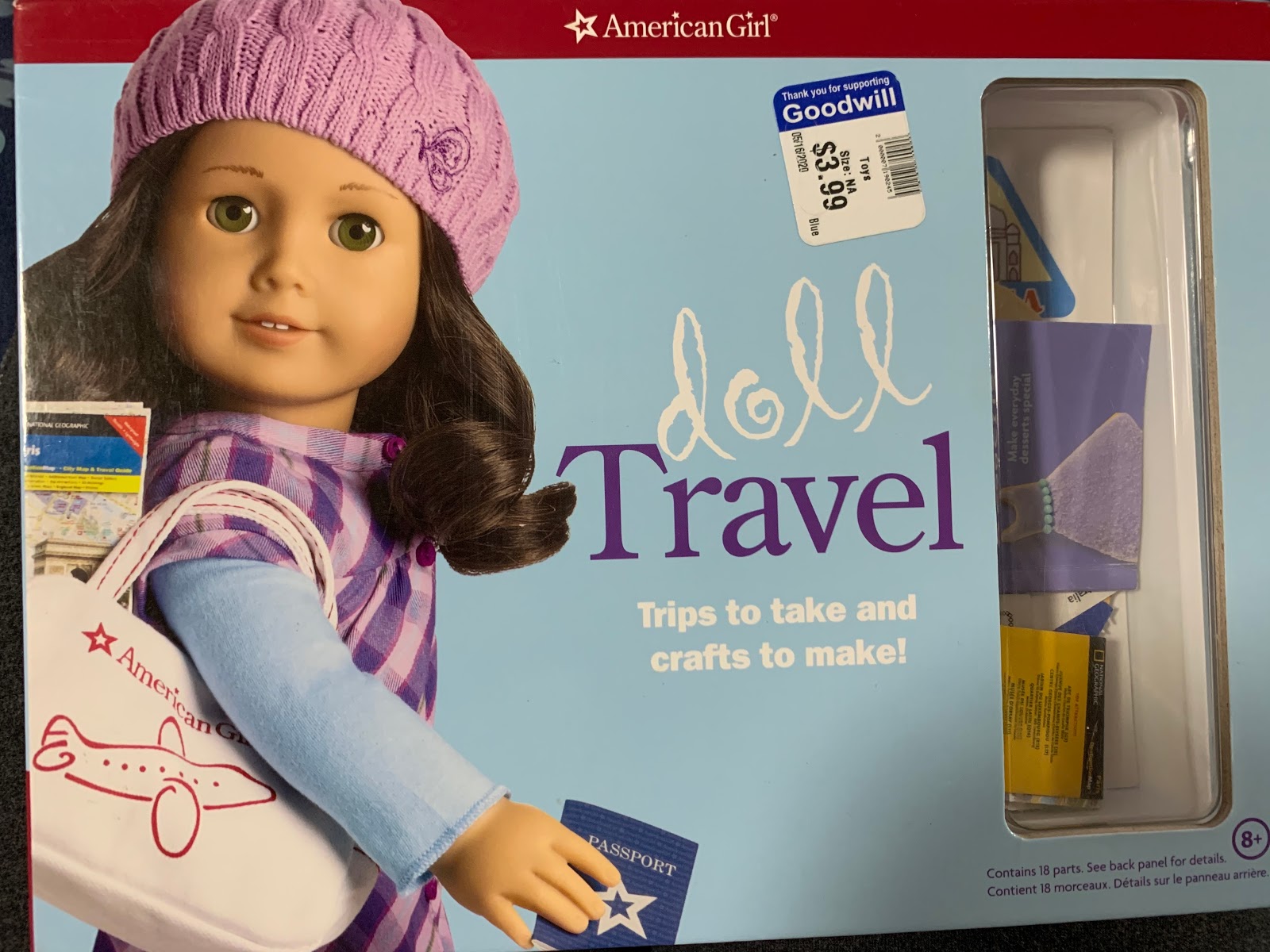 american girl doll travel book