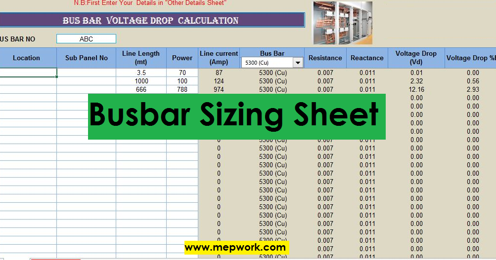 Copper Bus Bar Busbar Current Carrying Capacity Chart