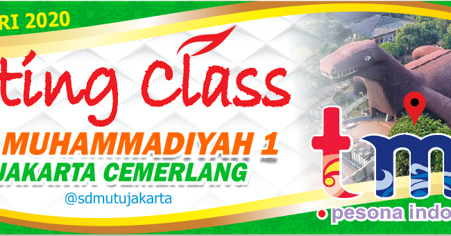 Desain Banner Outing Class TMII - SD Muhammadiyah 1 Jakarta