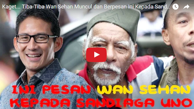 Jauh Jauh Hari Sebelum Pilkada DKI, Wan Sehan Temui Sandi Dan Ucapkan Satu Kata Ini