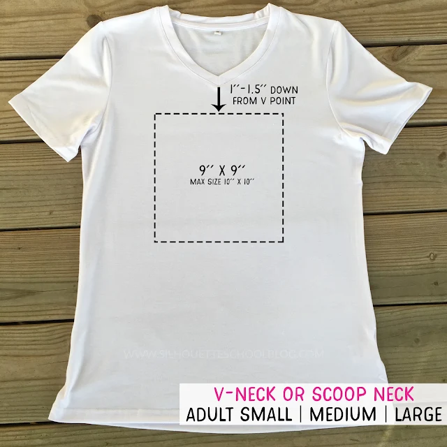 Tips for Heat Transfer Vinyl Shirt Decal Placement - Silhouette School