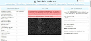 Webcam Test  telecamera spenta