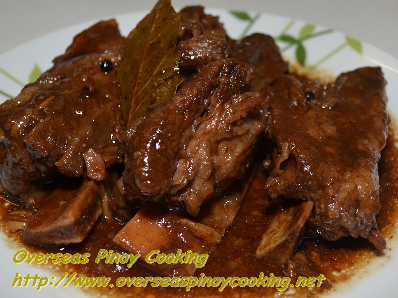 Beef Spareribs Adobo with Oyster Sauce