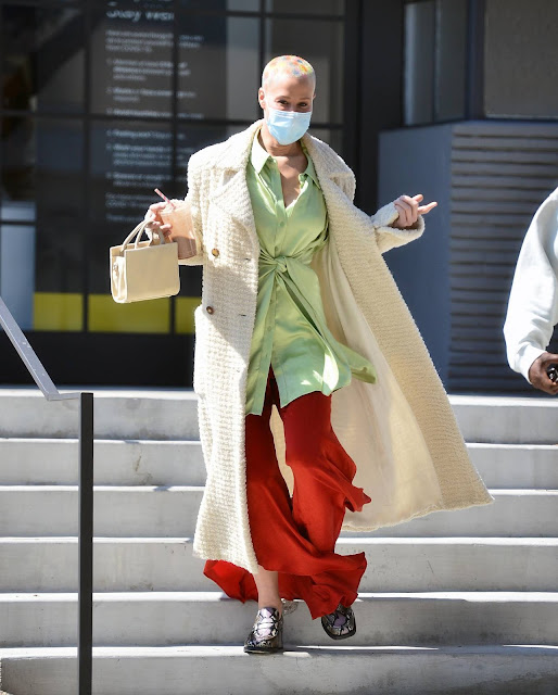 Amber Rose – With a mystery man seen leaving the UTA Artist Space in Beverly Hills