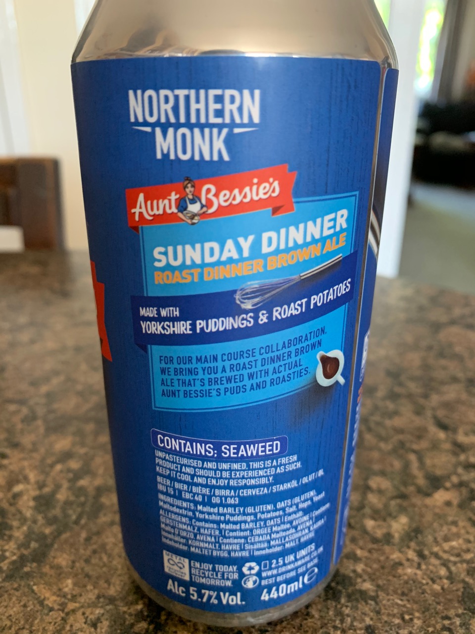 FOODSTUFF FINDS Aunt Bessie’s Sunday Dinner Roast Dinner Brown Ale (Northern Monk) By SpectreUK FOODSTUFF FINDS Aunt Bessie’s Sunday Dinner Roast Dinner Brown Ale (Northern Monk) By SpectreUK