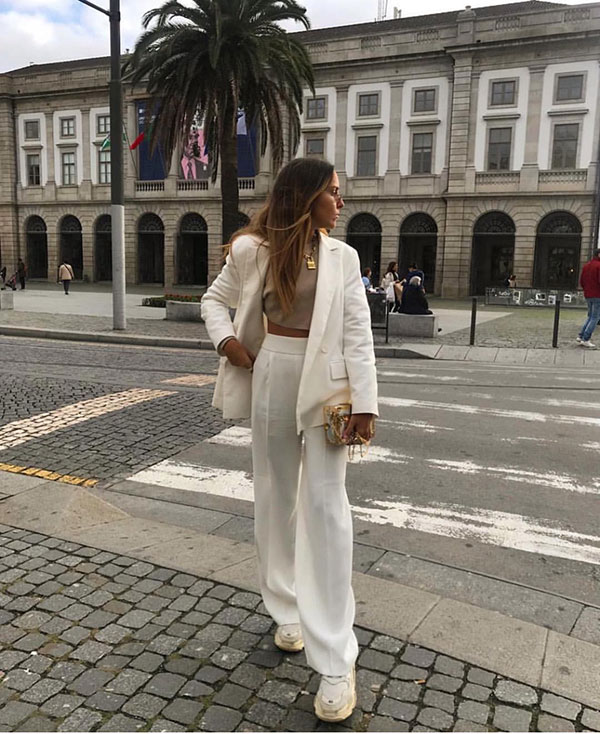 Style File | Spring Trend: The White Trouser Suit / Pantsuit