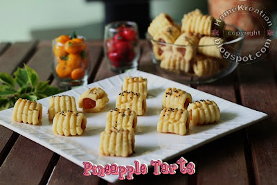 HomeKreation - Kitchen Corner: Pineapple Tarts (Biskut Tat Nenas Gebu)