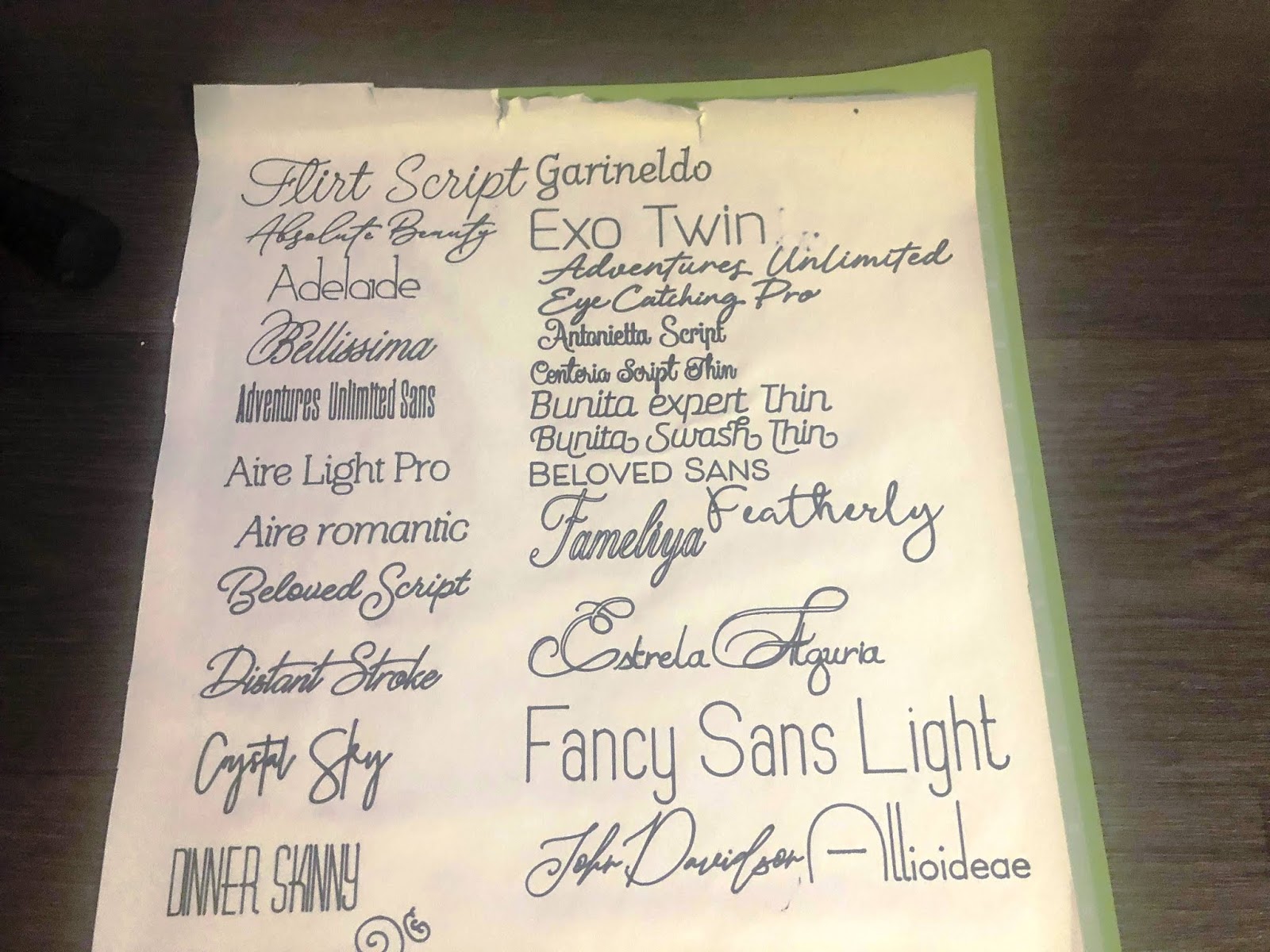 Beautiful fonts for Foil Quill with Cricut