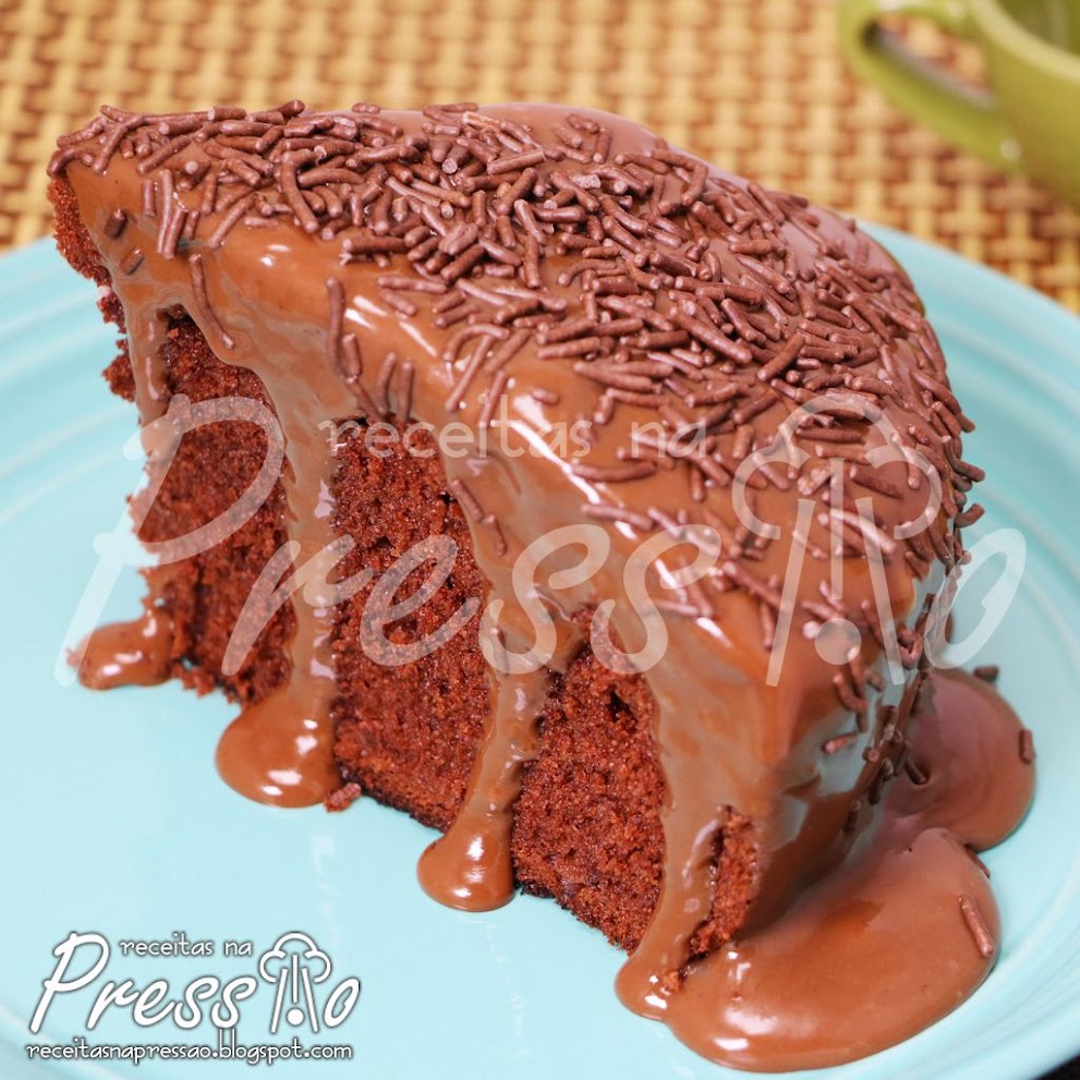 Bolo Nega Maluca na Pressão - Bolo de Chocolate ou Brigadeiro