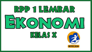 RPP Ekonomi 1 Lembar Kelas 10 K13 Revisi 2020