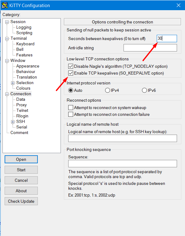Mencegah Koneksi SSH pada Putty Terputus (Time Out)
