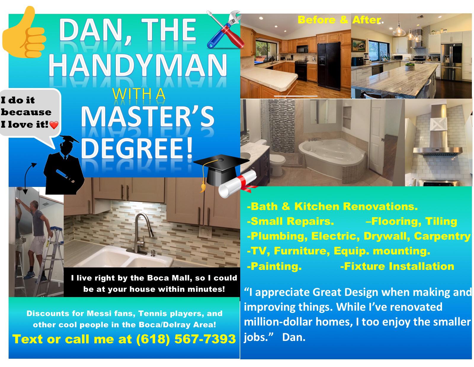 Handyman Services & Repairs Boca Raton Florida December 2019