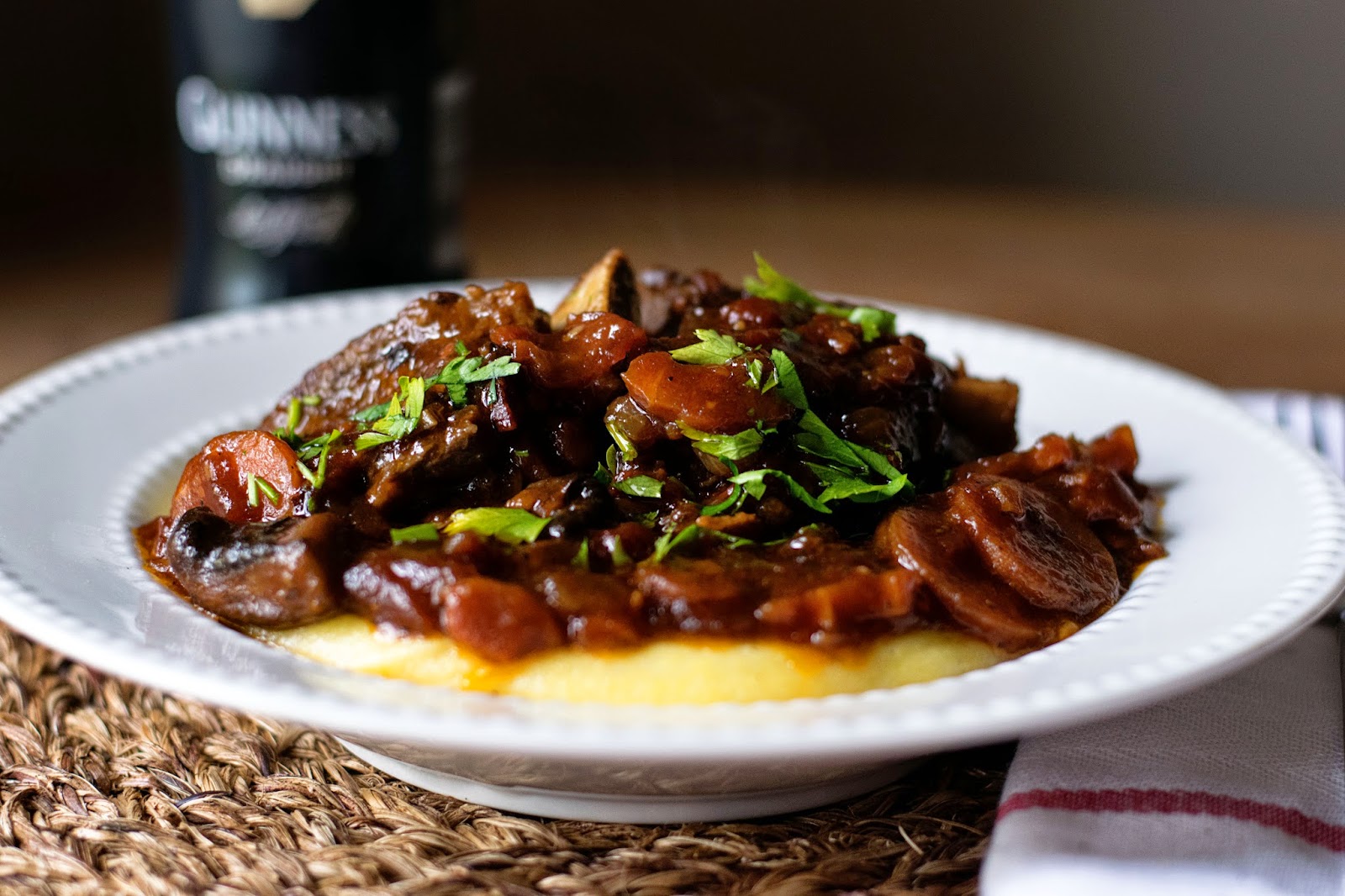 Guinness Braised Short Ribs over Polenta The Kitchen Wife
