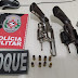 POLÍCIA MILITAR PRENDE 3 HOMENS E APREENDE (02) DUAS ARMAS DE FOGO NA CIDADE DE SÃO JOSÉ DE PIRANHAS- PB