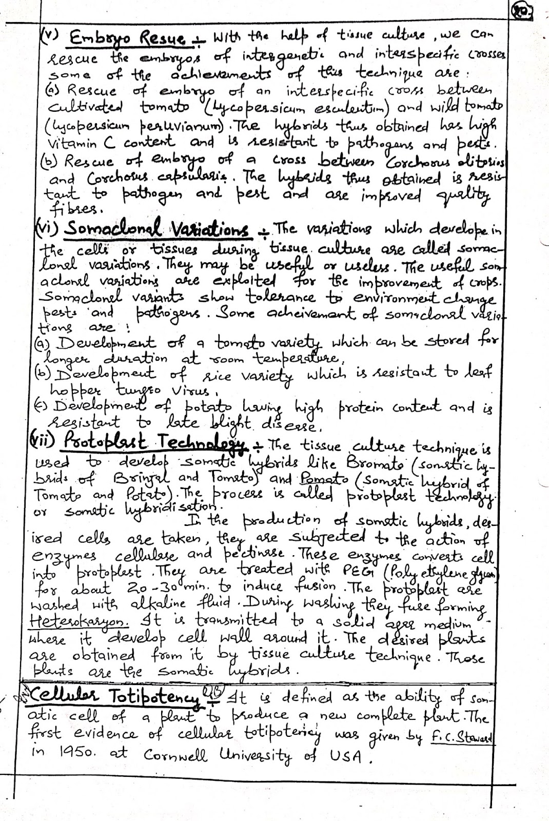 Microbes in Human welfare Handwritten Notes For Class 12th Botany