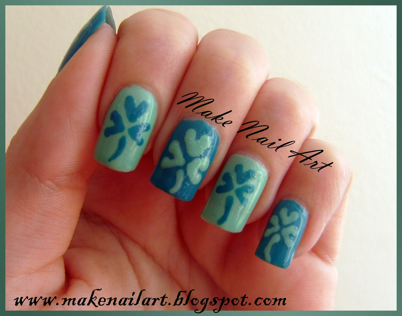 Shamrock Nail Art for St. Patrick's Day - wide 6