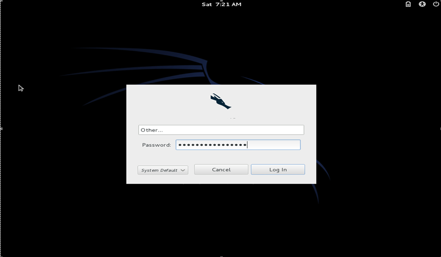 Kali Linux какой пароль и логин VIRTUALBOX. Can’t log in. Cannot log in