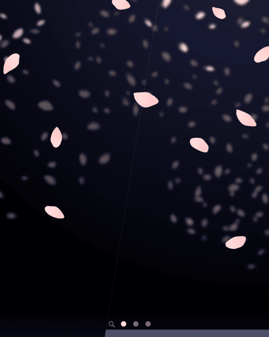 夜の桜吹雪のiphone壁紙を春の壁紙に追加しました 不思議なiphone壁紙のブログ