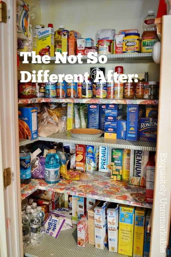 Kitchen Pantry After Cleaning and Organizing